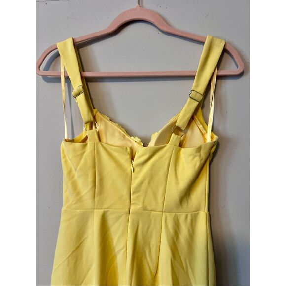 NWT Saints and Secrets Yellow Corset Top Pant / Jumpsuit - Picture 8 of 9